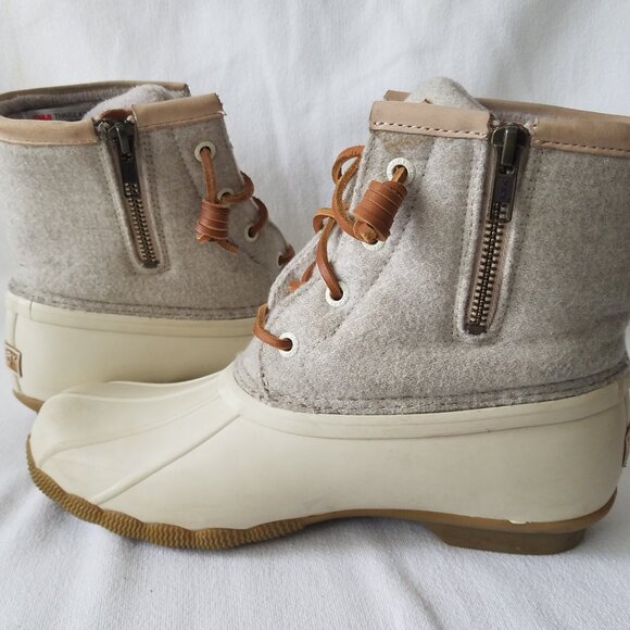 Women's Sperry Saltwater Wool Duck Boots Size 7 STS82473 Thinsulate - Picture 10 of 10